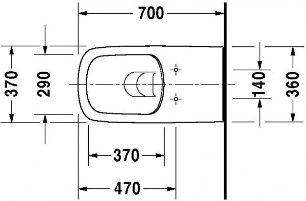 Duravit Hangend Toilet DuraStyle Vital  Rimless 2559090