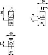 Ideal Standard Zeepdispenser Wand IOM SQUARE Chroom