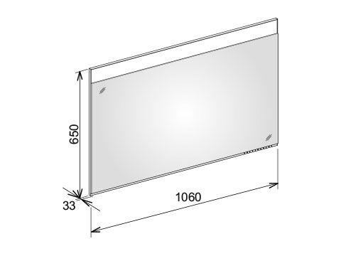 Keuco Badkamerspiegel met Verlichting Edition 400 33mm