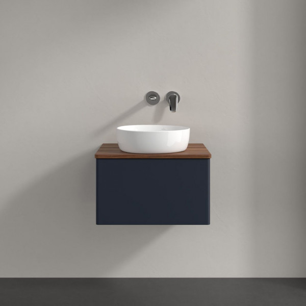 Wastafelmeubel Voor Opzet Waskom Villeroy en Boch Antao 600x360x500mm Midnight Blue Matt Lacquer/...