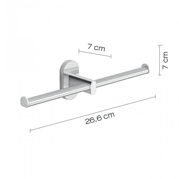 Gedy Toiletrolhouder G-FEBO Dubbel Chroom