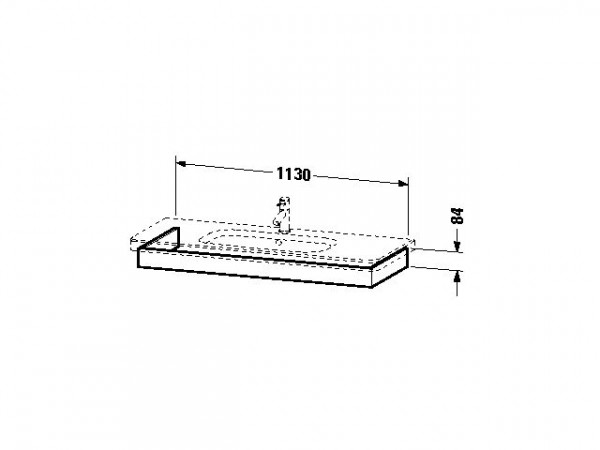 Duravit DuraStyle Hoofdband voor wastafel 1130 mm