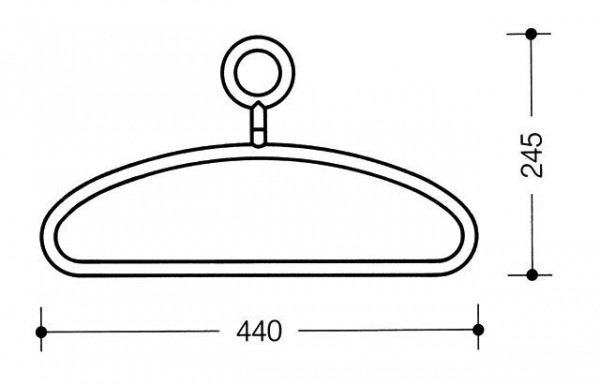 Hewi System 111 Kleer- en broekhanger 571.4