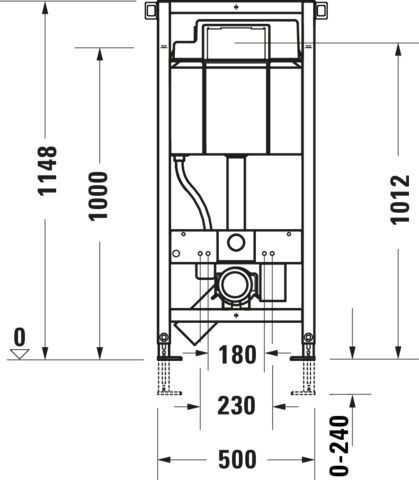 Inbouwreservoir Toilet Duravit DuraSystem