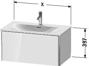 Duravit Wastafelmeubels XSquare voor 234463