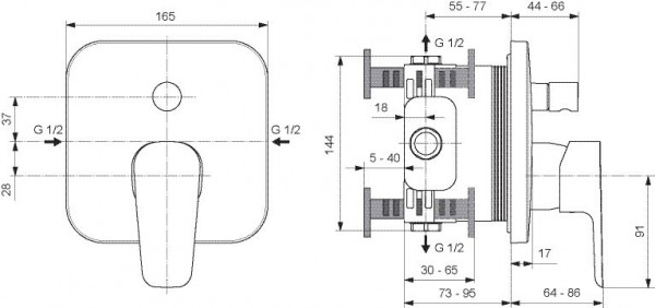 Muurkraan Ideal Standard CeraPlan A6115AA