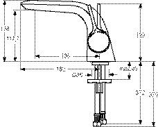 Ideal Standard Eéngreeps wastafelmengkraan Melange Chroom