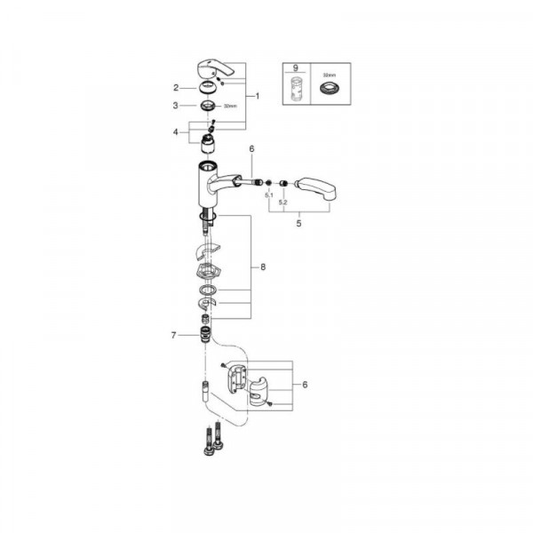 Grohe Eurosmart Keukenkraan (303050)