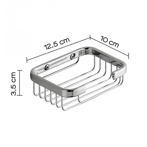 Gedy Zeepbakje Douche 35x125x100mm Chroom