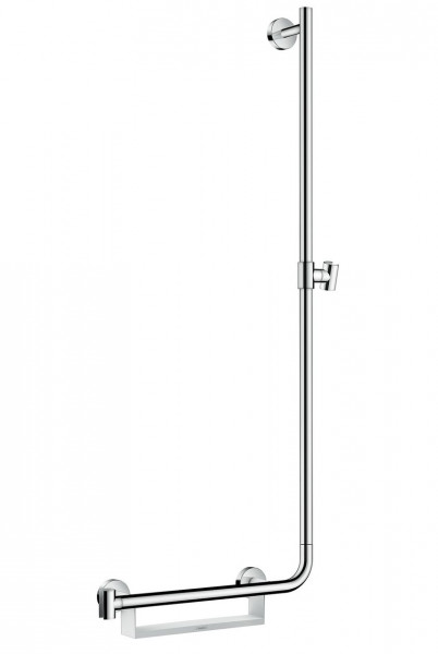 Barre de Douche Hansgrohe Unica Comfort 1,10m avec poignée à gauche, sans flexible 26404400