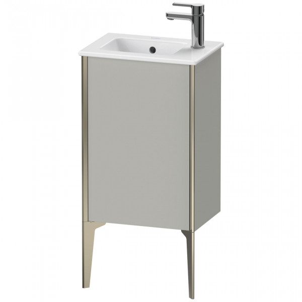 Meuble Lave-Mains Duravit XViu porte gauche, pour lav. ME 410mm Gris béton mat/Champagne XV4480LB107