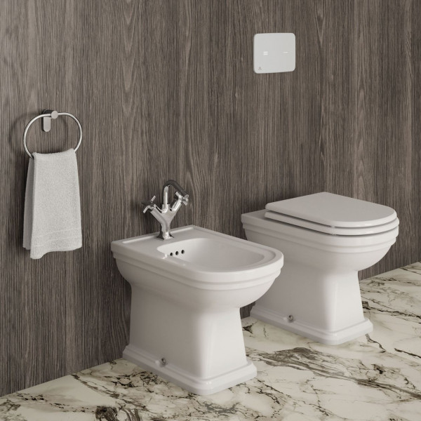 WC à Poser Ideal Standard CALLA Bride standard, pour réservoir encastré 365x400x540mm Blanc E222501