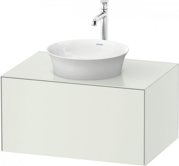 Meuble Pour Vasque à Poser Duravit White Tulip 1 tiroir 800x408mm Blanc mat soyeux WT497503636