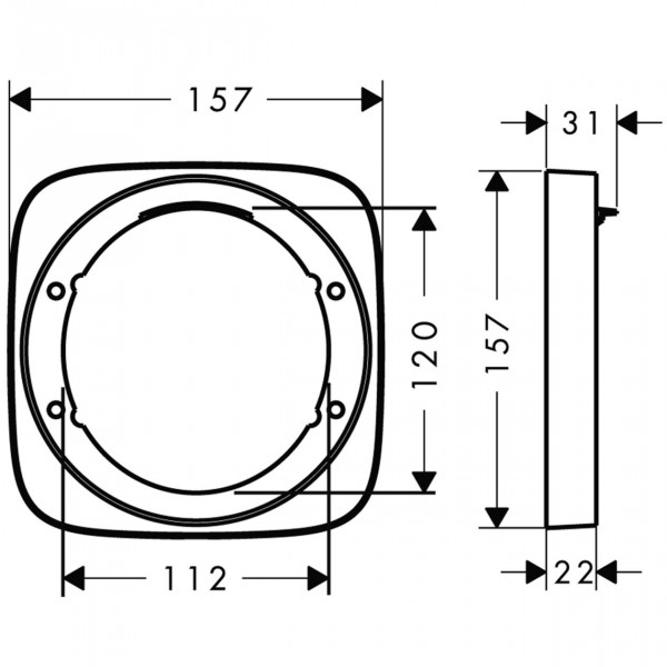 Hansgrohe PuraVida Zwart Mat