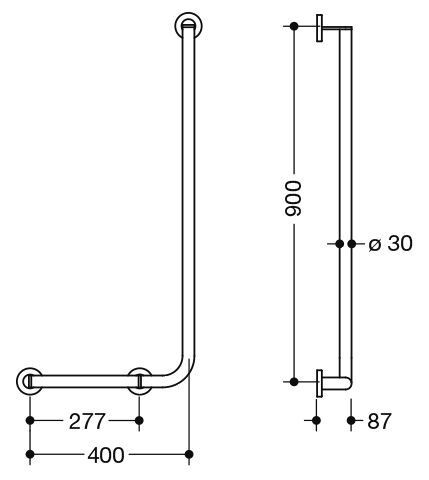 Hewi Badgreep Hoek System 900