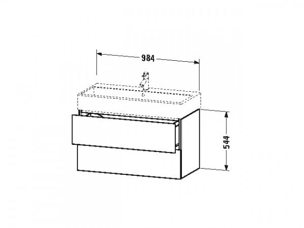 Duravit Wastafelmeubels L-Cube 544x459mm