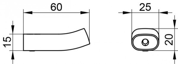 Keuco Handdoekhaakjes Edition 400 60x25x20mm