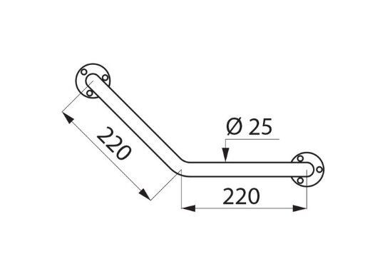 Delabie Badgreep Wit 1550