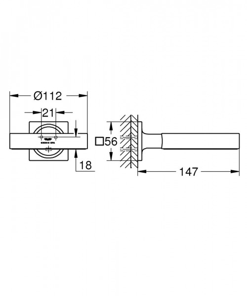 Grohe Allure Houder voor haardroger of zeeppompje Warm Sunset Geborsteld