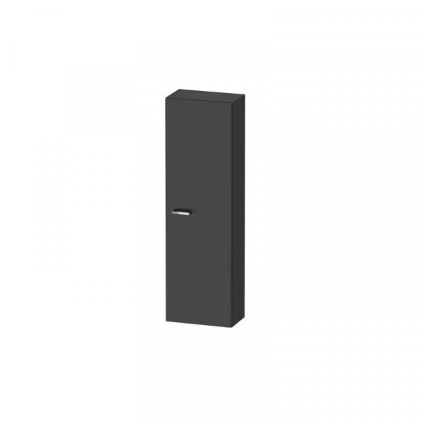 Duravit XBase badkamerkast 40x23.8x132cm 1 deur Standaard greep Grafiet XB1143R4949