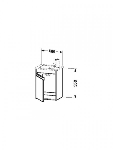 Duravit Wastafelmeubel Hangend Ketho voor 072343 400 mm