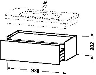 Duravit Halfhoge Kasten DuraStyle 930 mm