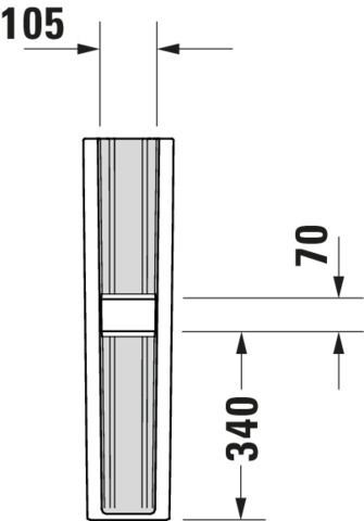 Wastafel Zuil Duravit D-Neo 720mm Wit