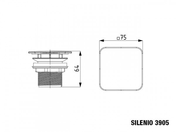 Kaldewei Permanente aftapkraan model 3905 (905900000)