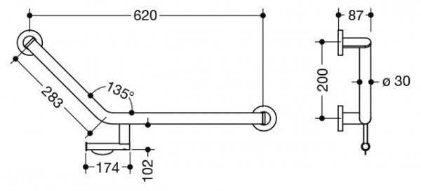 Hewi Badgreep Hoek System 900