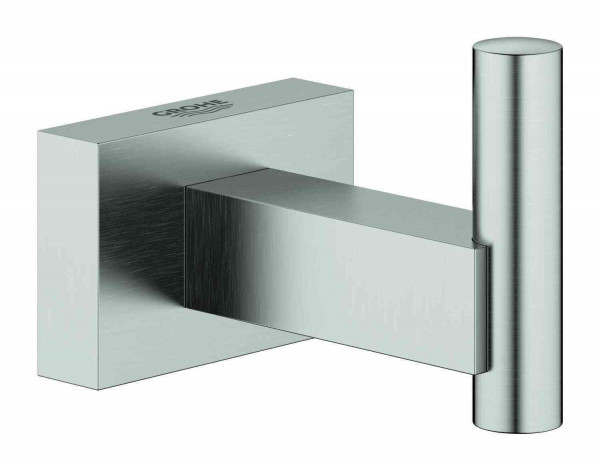 Patère Salle de Bain Grohe Essentials Cube 43x60x28mm Supersteel