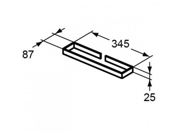 Ideal Standard Handdoekenrek ADAPTO 345x87x25mm Chroom U8427AA