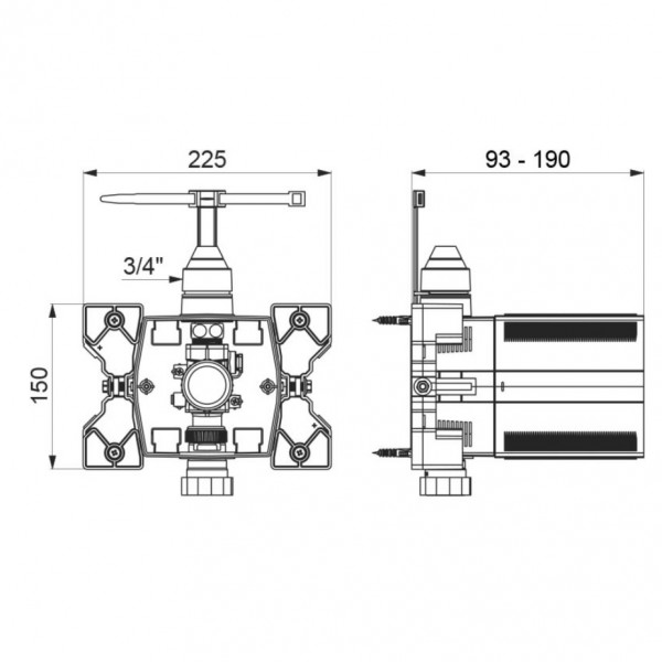 Delabie Inbouwelementen h: 763BOX