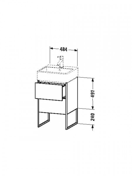 Duravit Wastafelmeubel XSquare 731x460mm