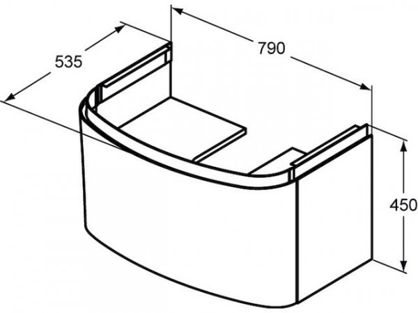 Ideal Standard DEA Ladefront voor T7851S2