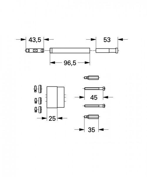 Grohe omstelling Chroom 46113000