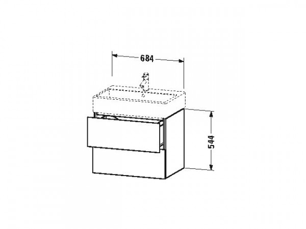 Duravit Wastafelmeubels L-Cube 544x459mm