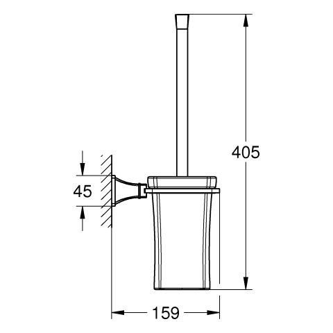 Toiletborstelhouder Grohe Grandera Chroom