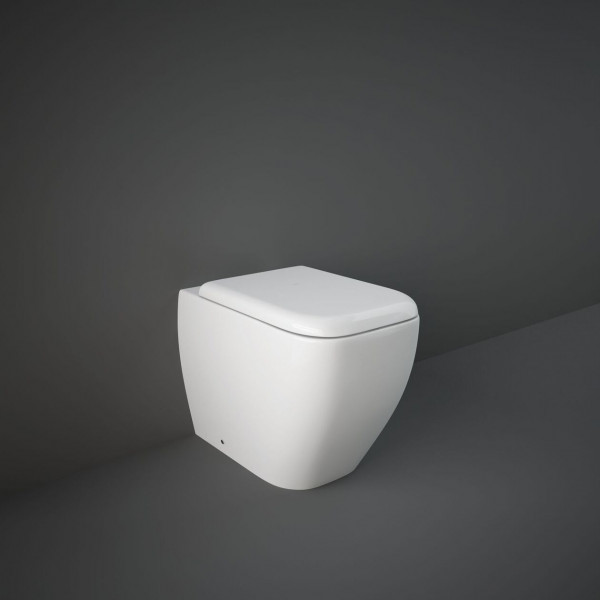WC à Poser Rak Ceramics METROPOLITAN abattant extra-plat 620x337mm Blanc Alpin
