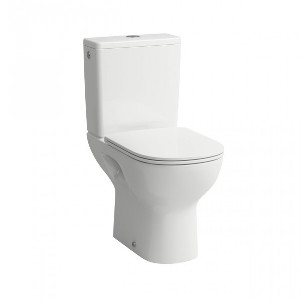 Laufen Lua duobloktoilet 36x65x42cm diepspoel zonder spoelrand PK met antikalkbehandeling Keramiek wit H8240864000001