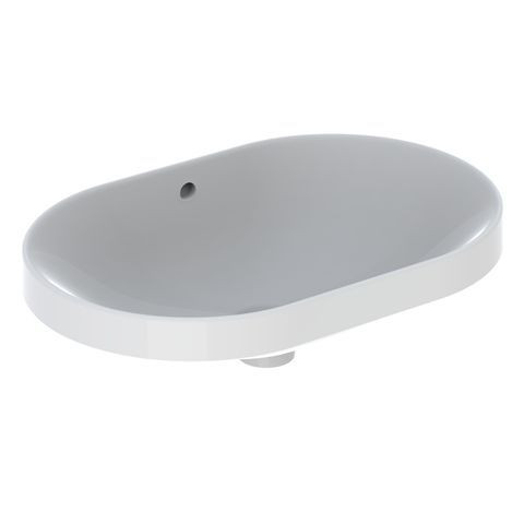 Vasque à Encastrer Geberit VariForm Sans Trou Avec Trop-Plein 600x178x400mm Blanc