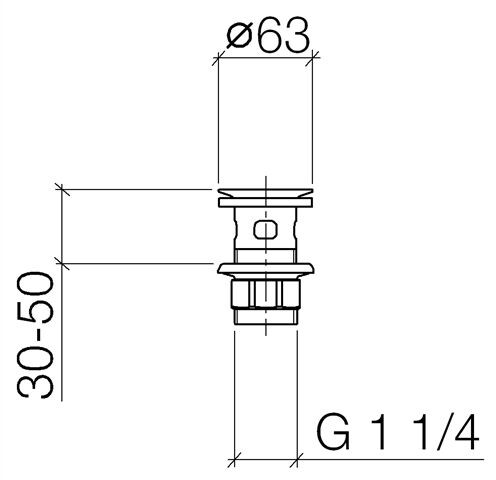 Dornbracht Standaard Plug 1 1/4" (10105970)