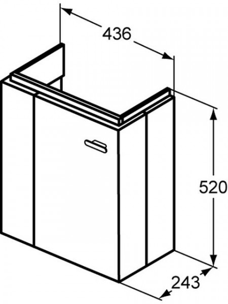 Ideal Standard CONNECT SPACE Deur voor badmeubel E0370