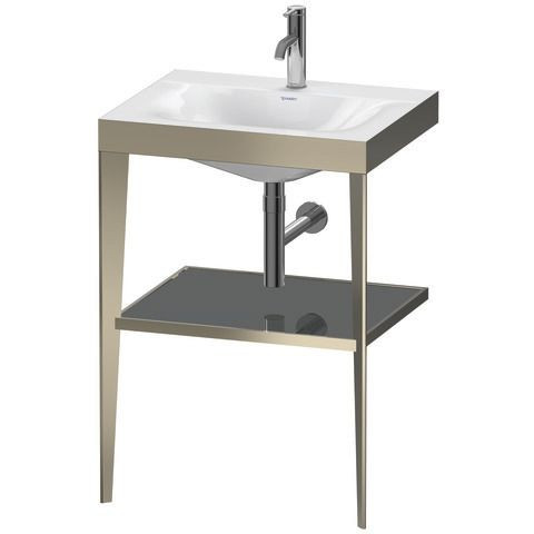 Duravit Badkamermeubel Set XViu 600 mm Flannel Grey High Gloss/Champagne Matt 1 Gat