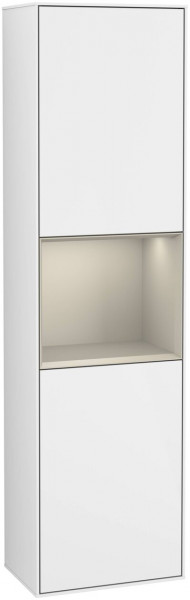 Villeroy en Boch Hoge Badkamerkast Finion 2 deuren 1515x420mm 3 LED