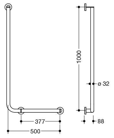 Hewi Badgreep Hoek System 900