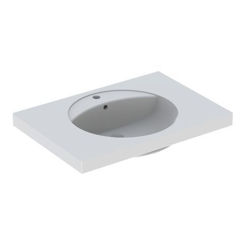 Lavabo Suspendu Geberit Preciosa Avec Plan De Toilette 800x200x550mm 1 trou Blanc 124280000