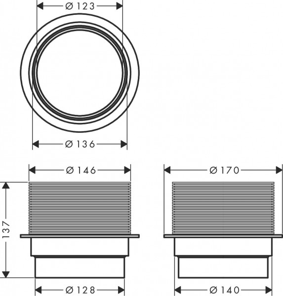 Hansgrohe RainDrain Spot