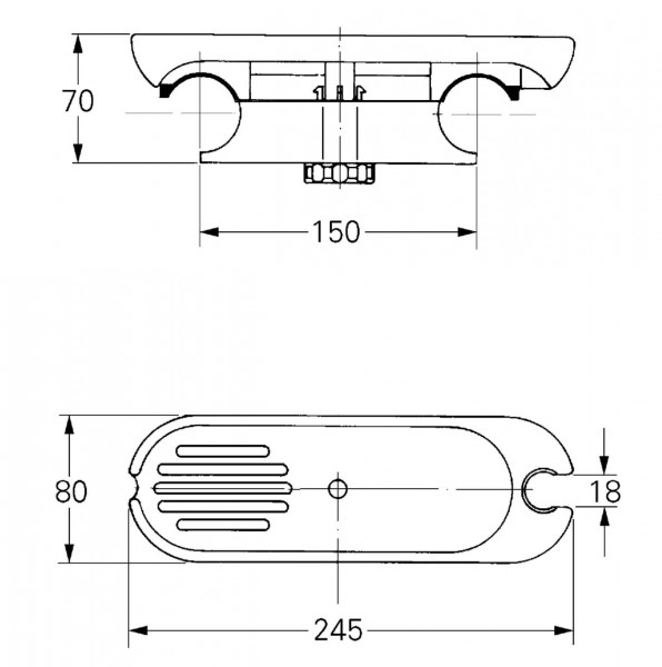 Grohe zeepbakje Wit