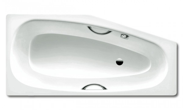 Baignoire Gain de Place Kaldewei Mini Star 1570x700x430mm rétrécie gaucheBahamabeige, trous pour poignée