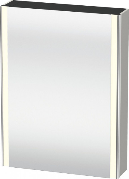 Armoire De Toilette Duravit XSquare éclairage prise E, porte gauche 600x800mm Gris béton mat XS7111L07070000 XS7111L07070000